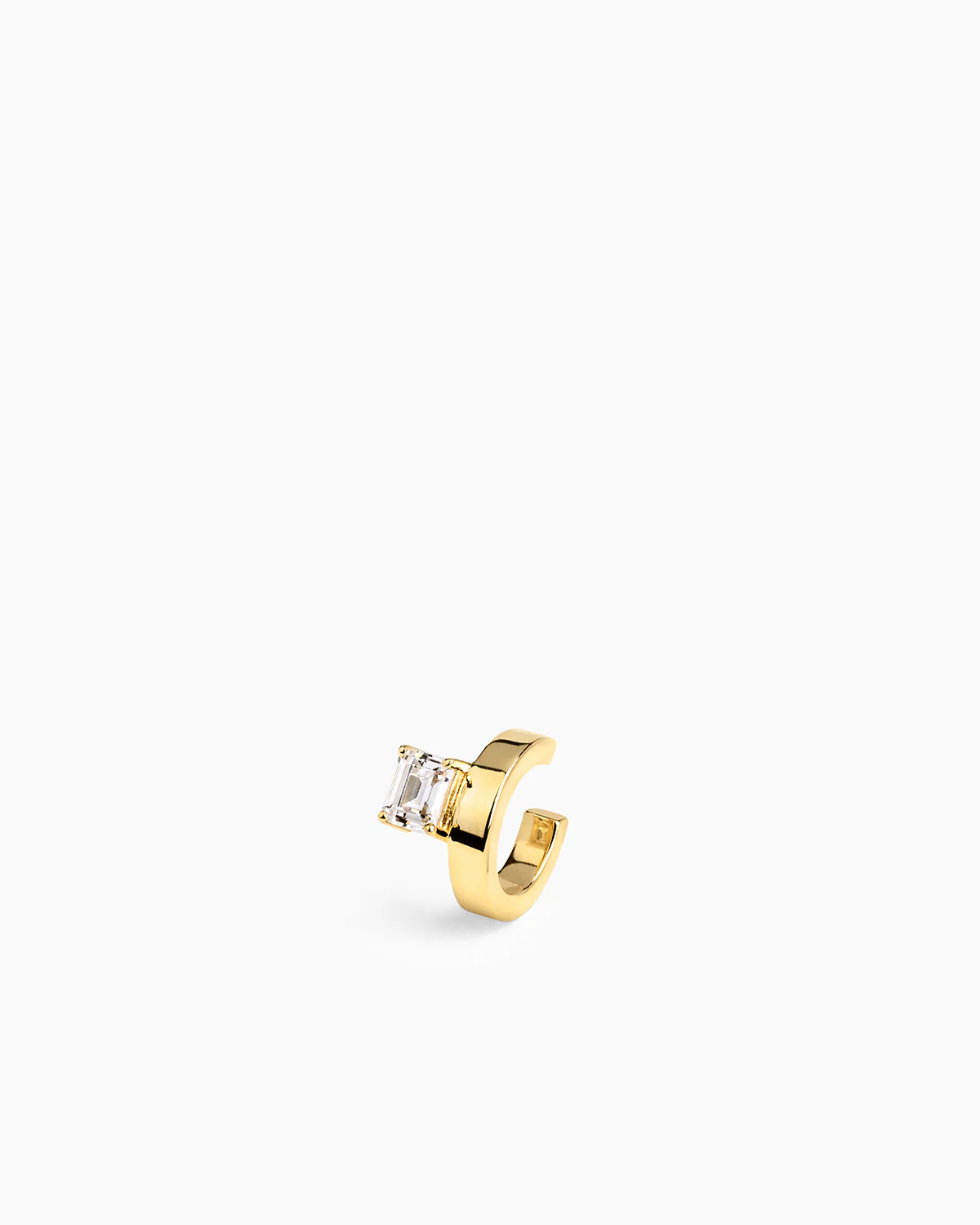 Emerald Ear Cuff Gold - Image 3