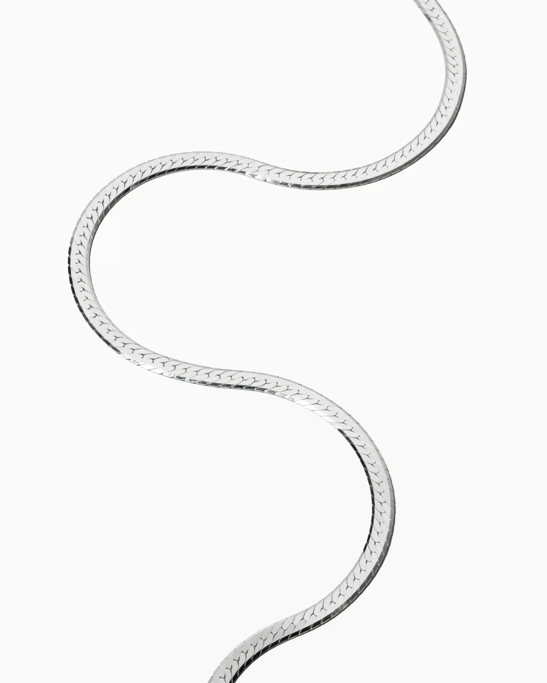 Herringbone Bracelet Silver - Image 3