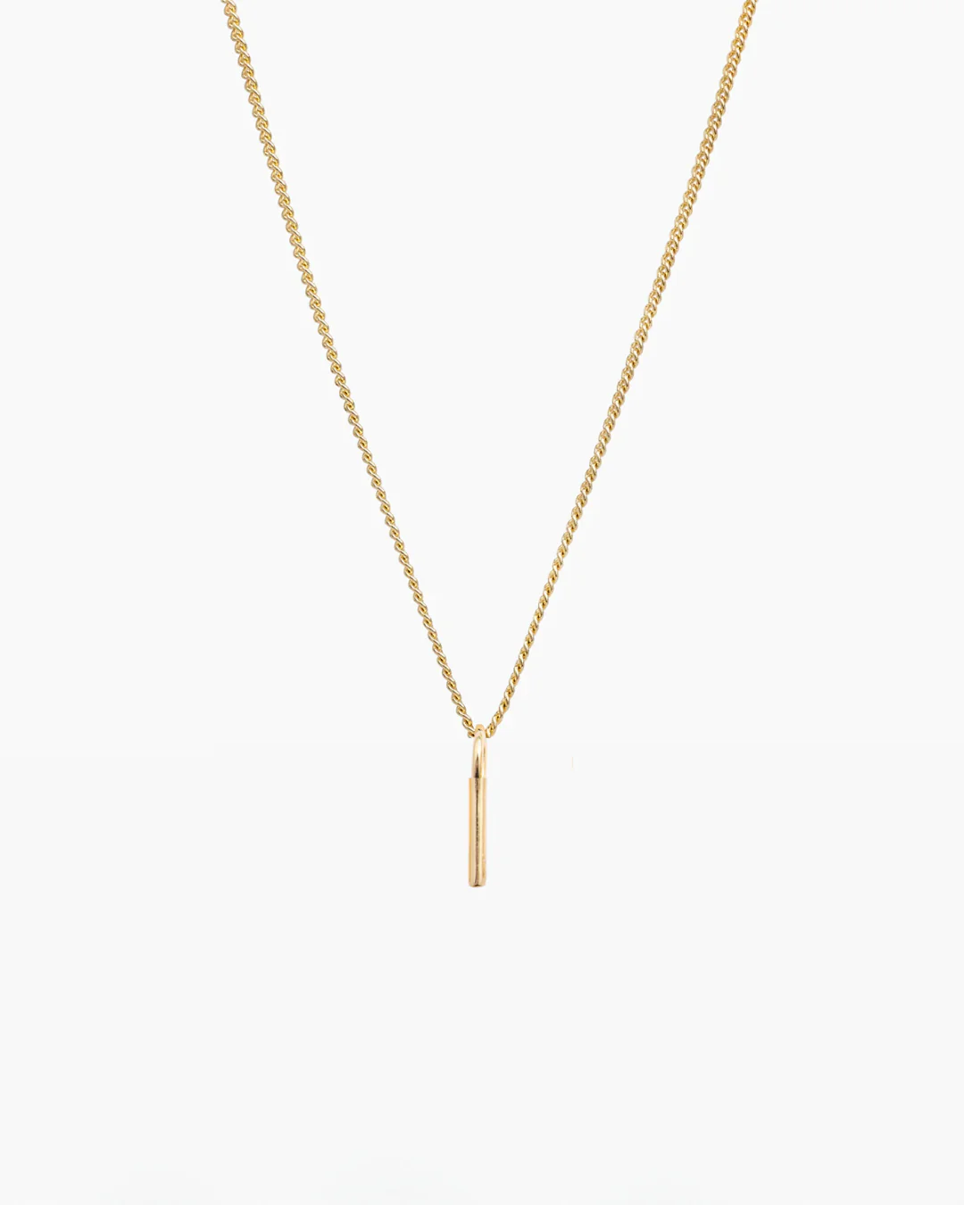 Letter Charm Necklace Gold - Image 12