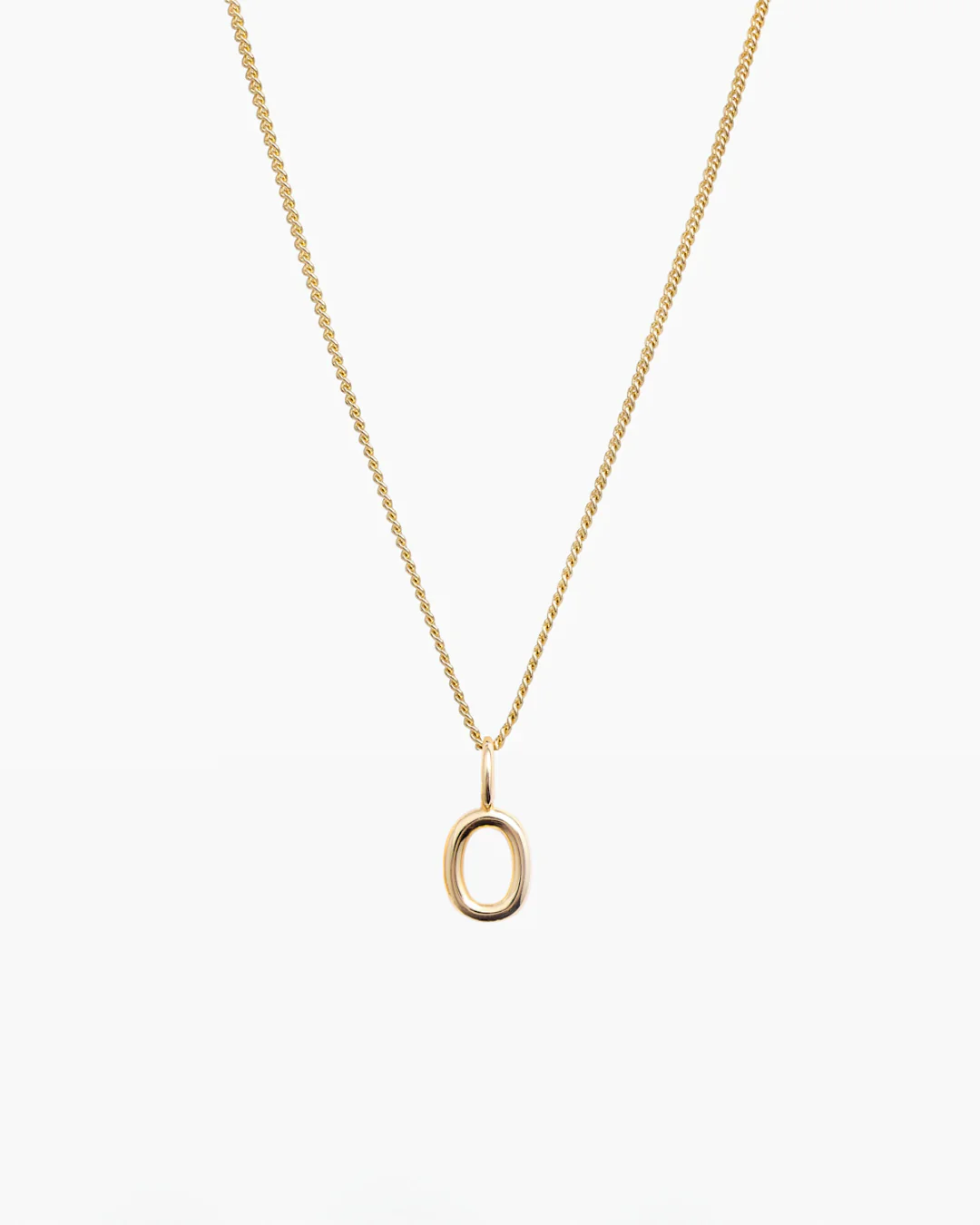 Letter Charm Necklace Gold - Image 18