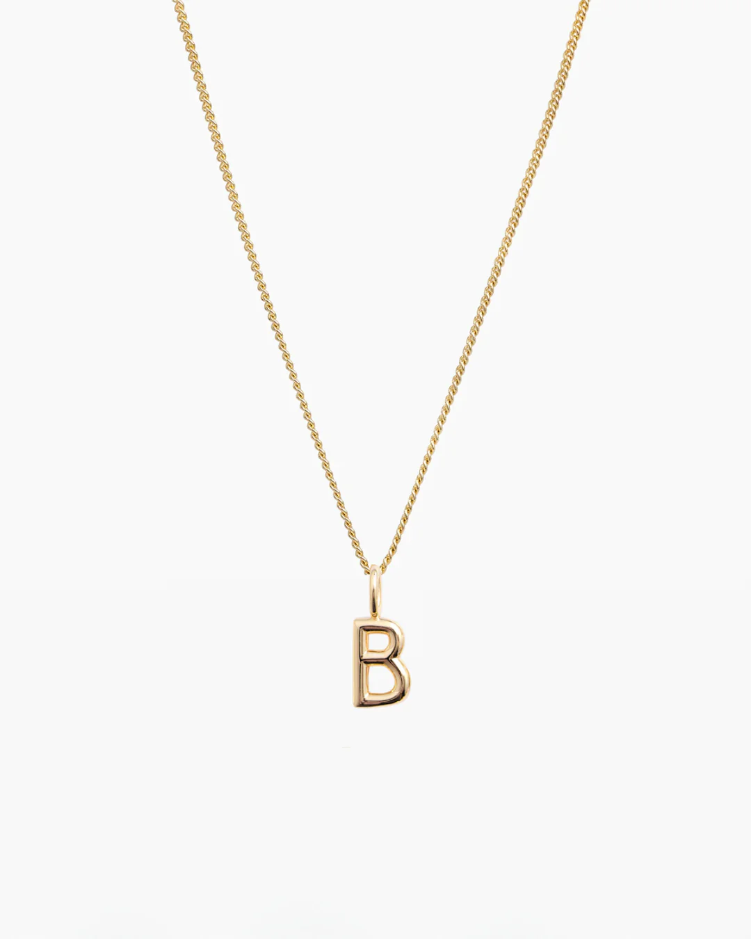 Letter Charm Necklace Gold - Image 5