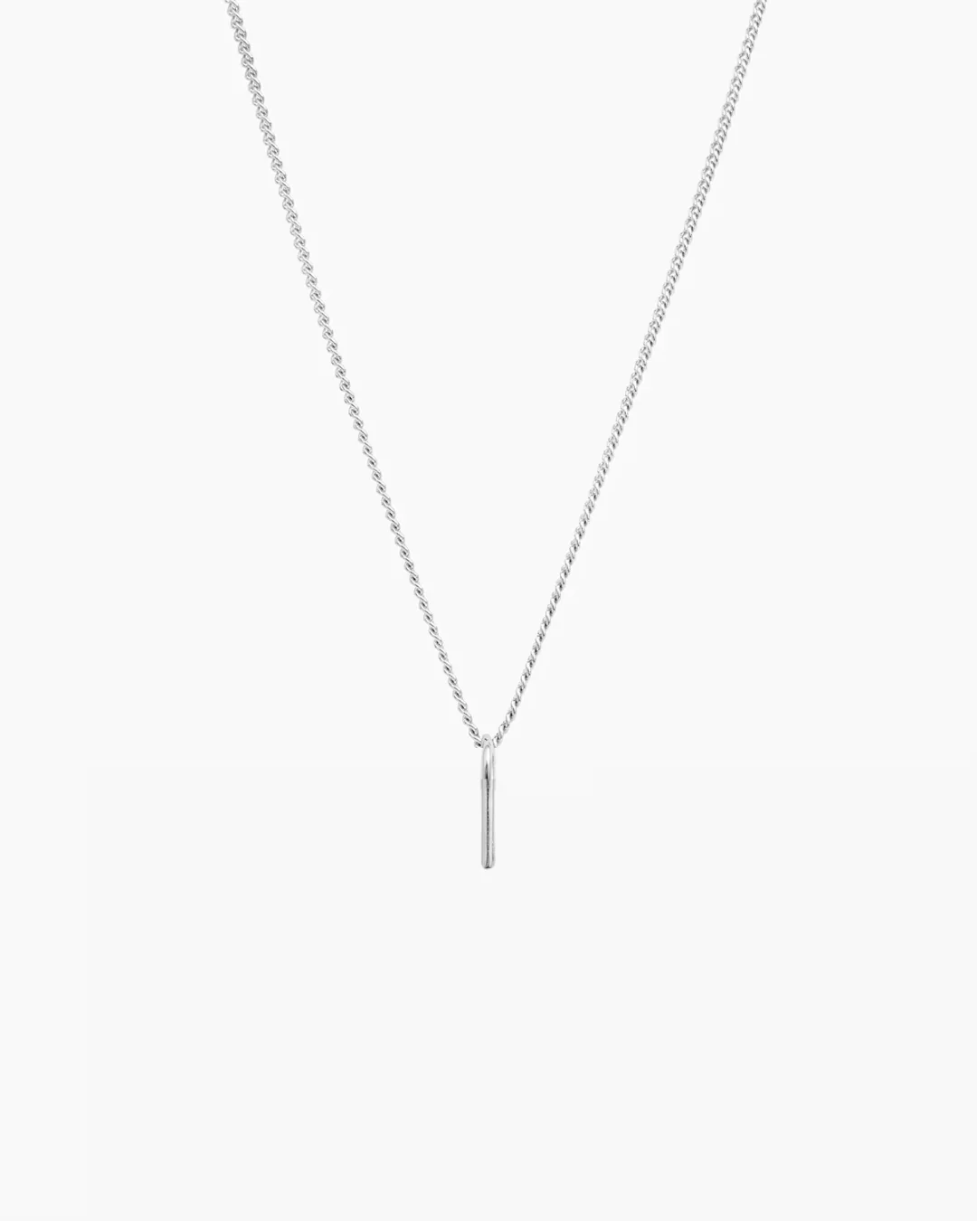 Letter Charm Necklace Silver - Image 12