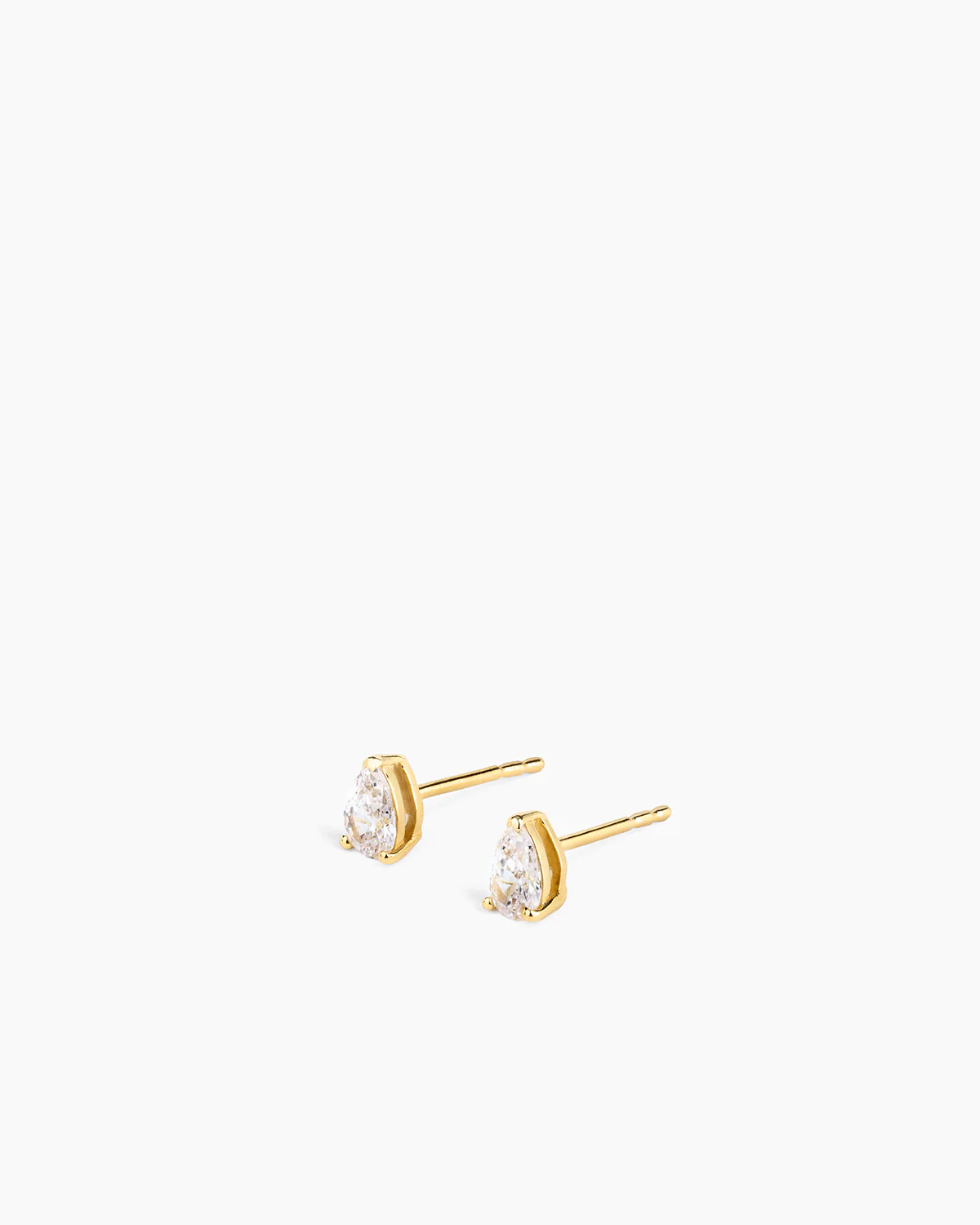 Pear Studs Medium Gold - Image 3