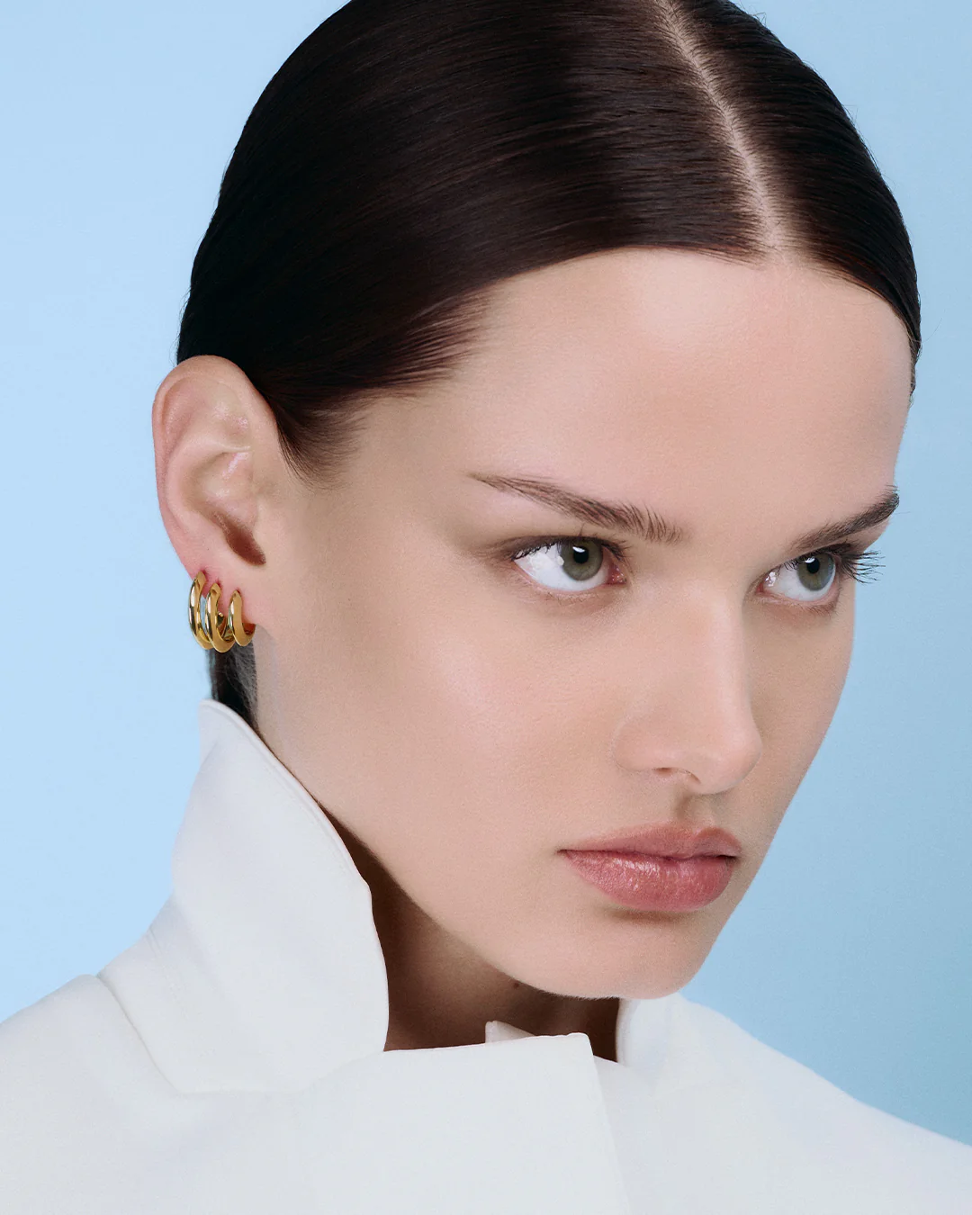 Rivetto Hoops Large Gold - Image 2