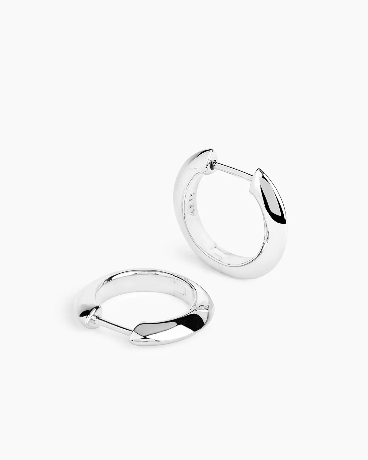Rivetto Hoops Small Silver - Image 3