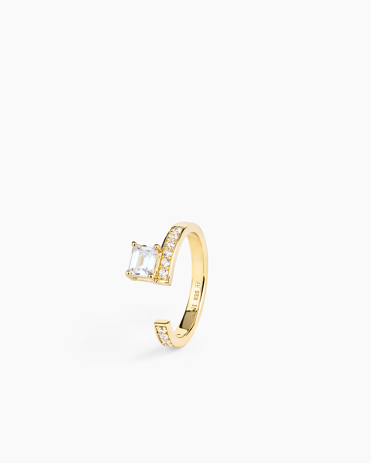 Sopra Aperto Pavé Ring Gold - Image 3