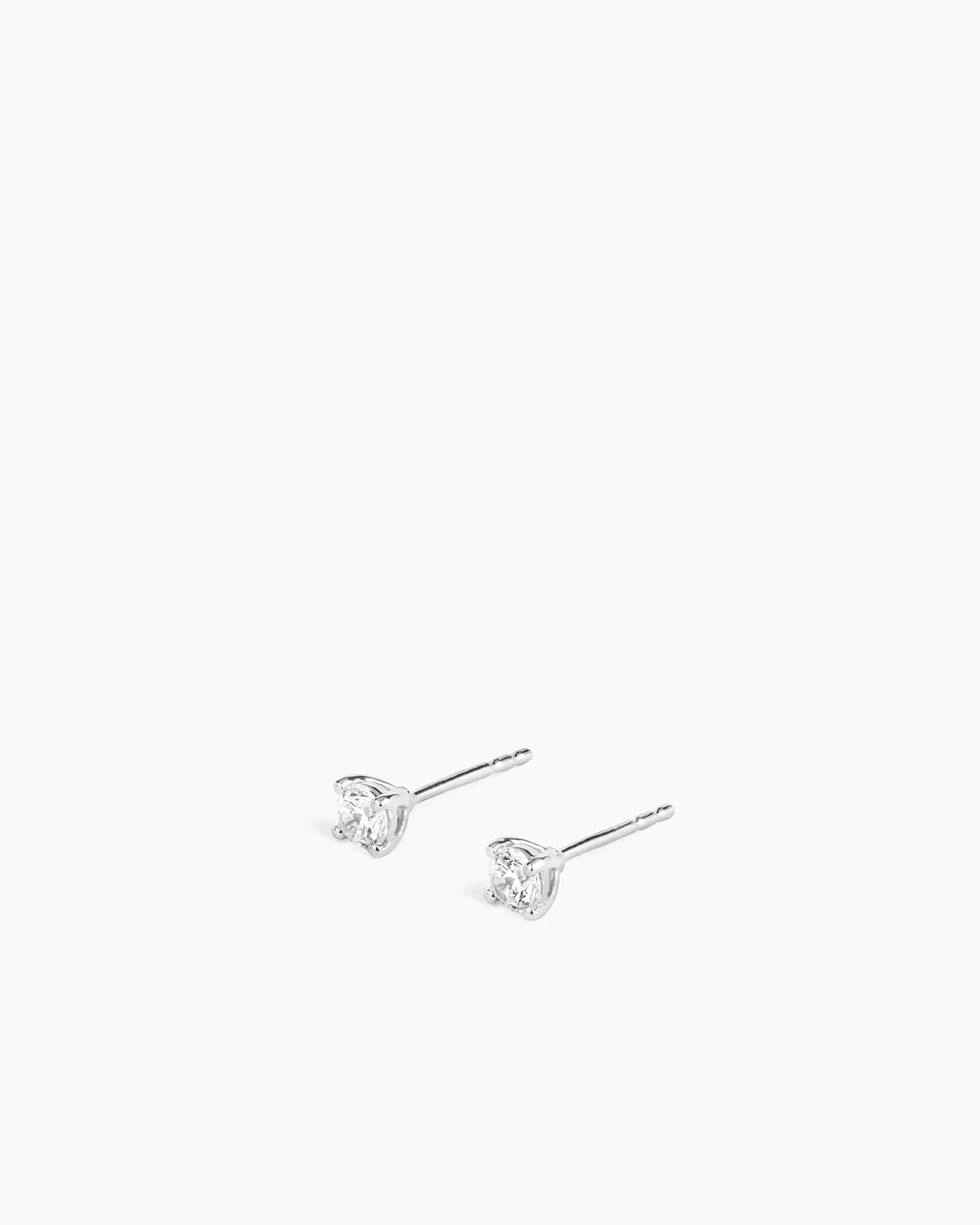 Stud Earrings Silver - 4 mm - Image 3