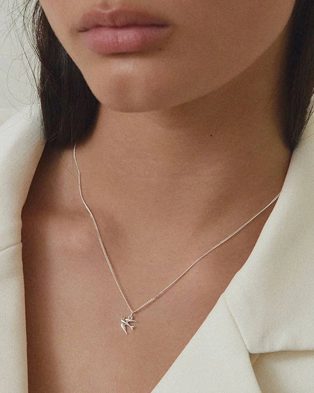 Swallow Charm Silver - Image 2