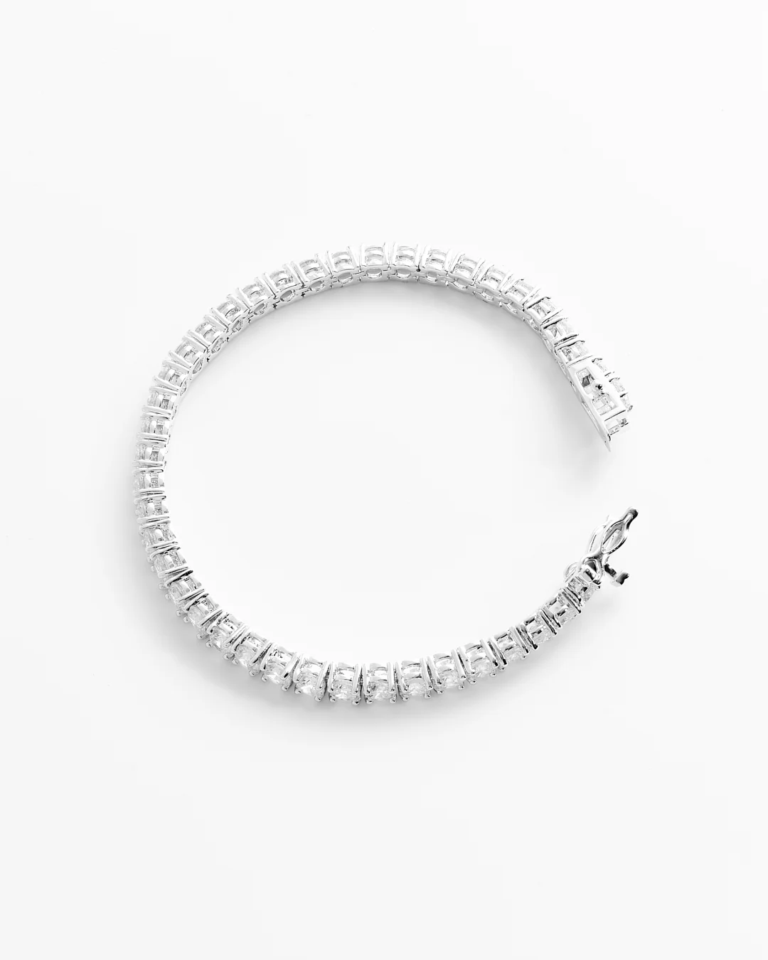Tennis Bracelet Silver 4 mm - Image 3